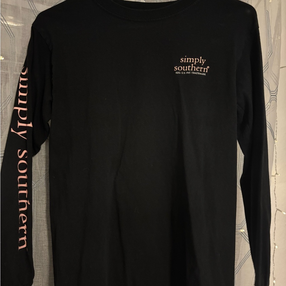 Simply Southern Black Long Sleeve Shirt